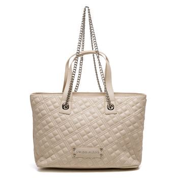 versace borse pochette beige effetto trapuntato|Borse a spalla donna .